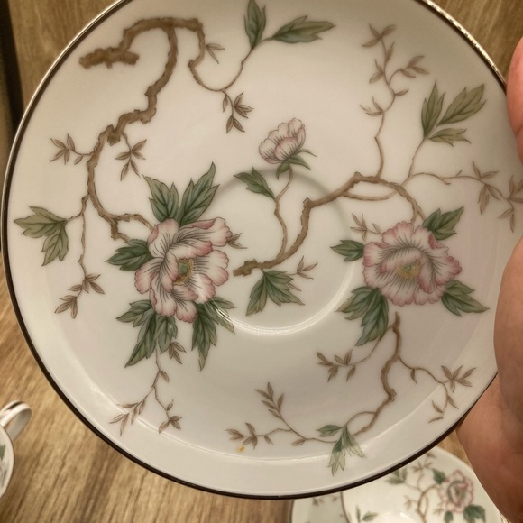 1 NORITAKE CHINA JAPAN 5502 CHATHAM CUP TEA AND SAUCER - Picture 12 of 14